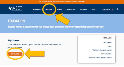 Journal Quizzes - ASET - The Neurodiagnostic Society